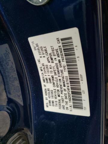 2015 Honda Accord VIN 1HGCR2F34FA167935 Copart auction photo, all over / frame damage damage thumbnail 12