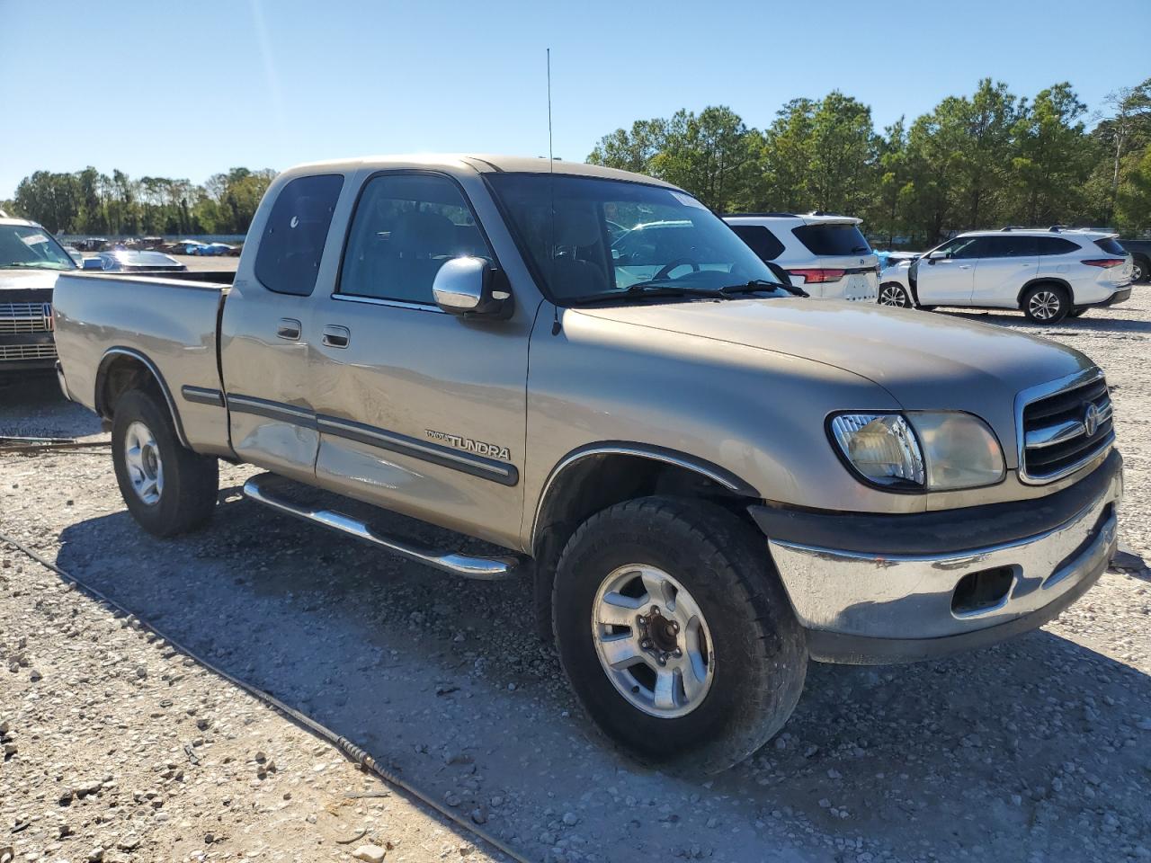 2001 Toyota Tundra VIN 5TBRN34141S175405 Copart auction photo, side / front end damage thumbnail 4