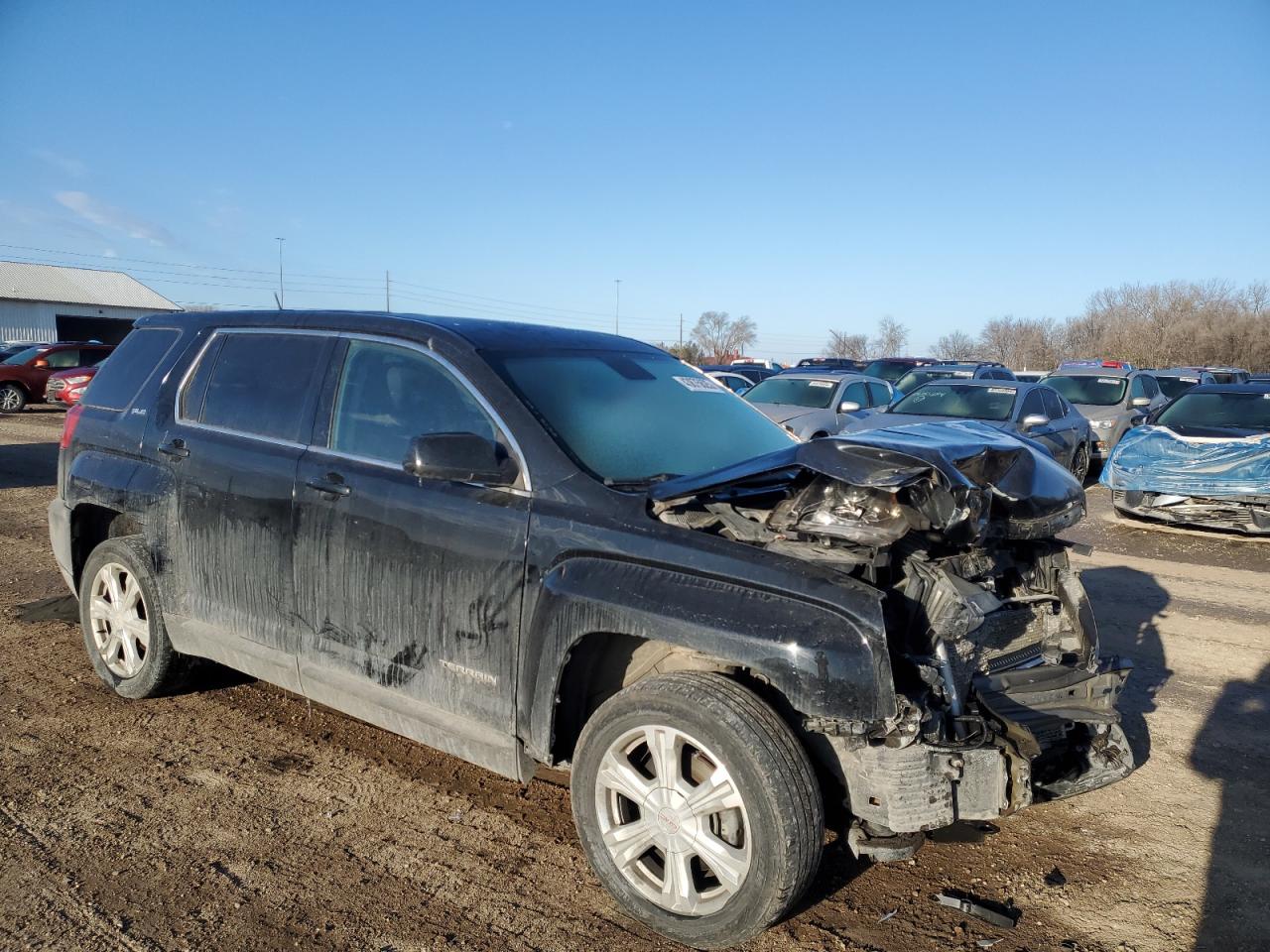 2017 GMC Terrain VIN 2GKALMEK5H6285461 Copart auction photo, front end damage thumbnail 4