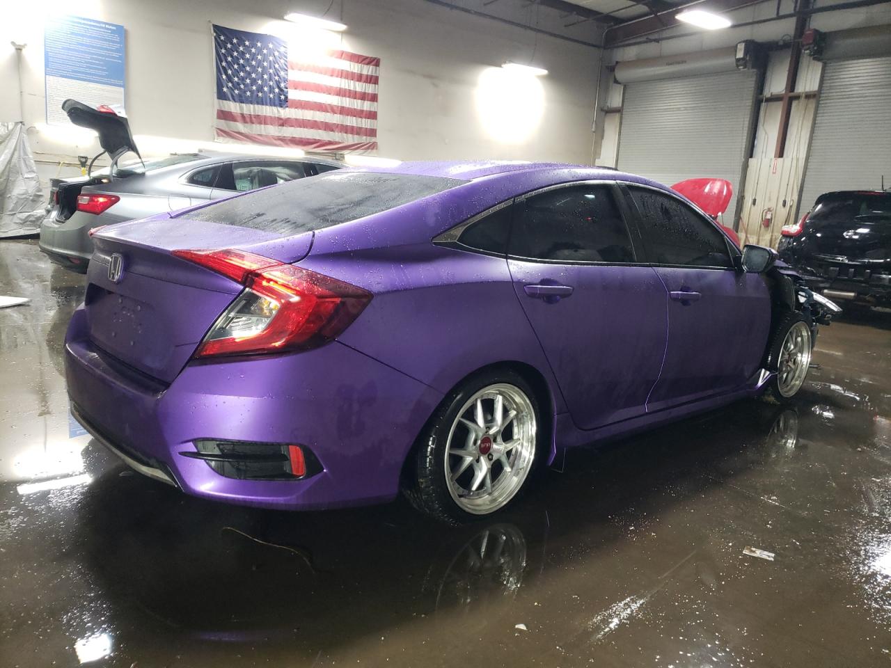 2020 Honda Civic VIN 2HGFC2F61LH538927 Copart auction photo, front end / rear end damage thumbnail 3