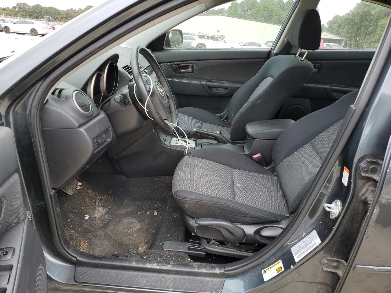 2009 Mazda 3 VIN JM1BK32F891254536 Copart auction photo, front end / side damage thumbnail 7