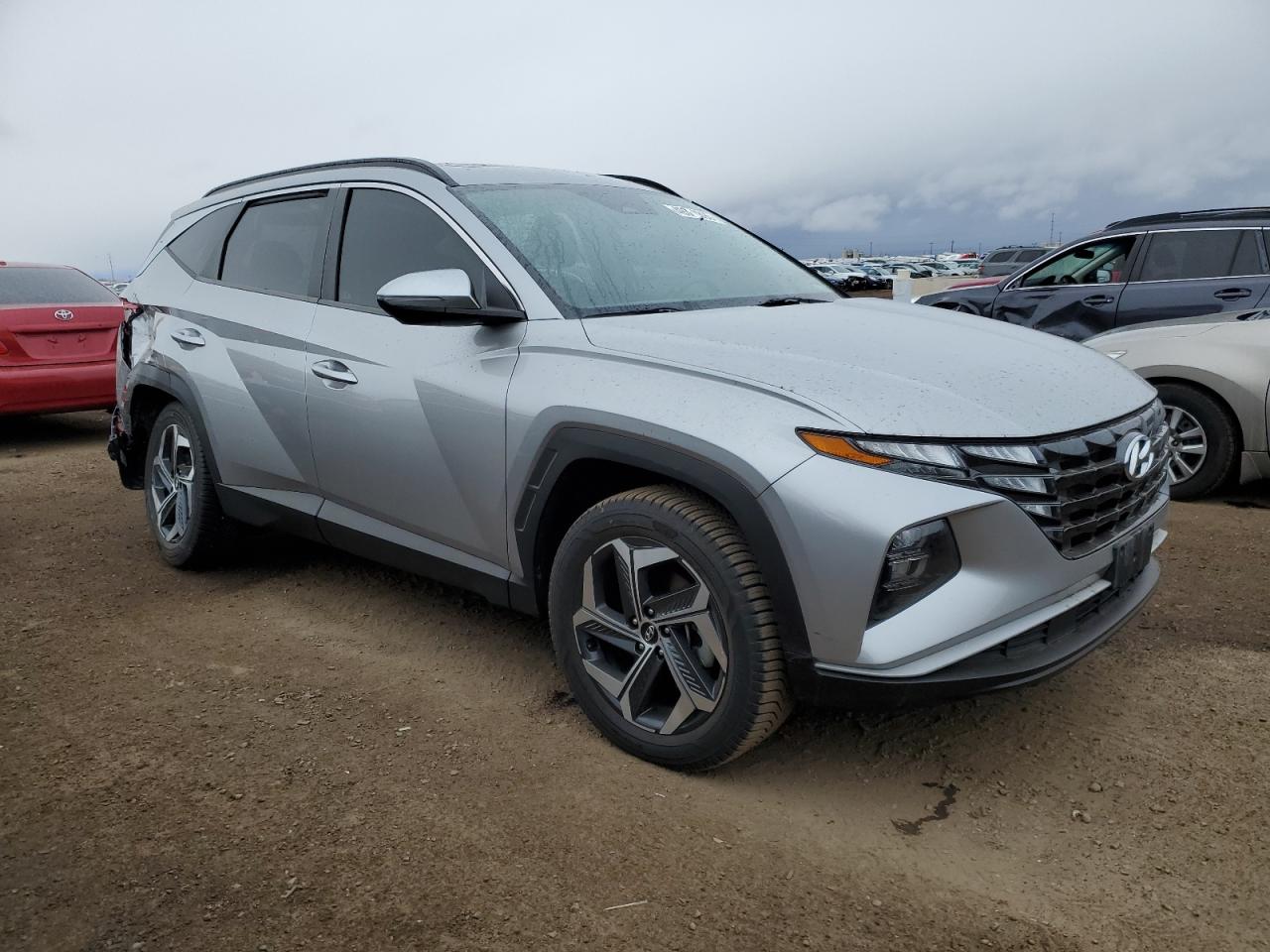 2022 Hyundai Tucson VIN 5NMJFCAE6NH010103 Copart auction photo, rear end / undercarriage damage thumbnail 4