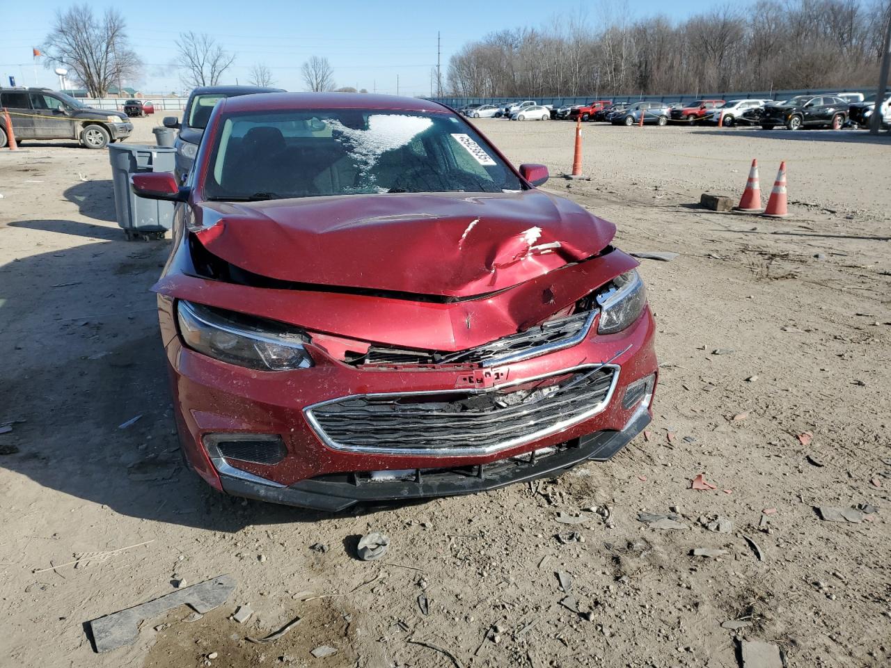 2018 Chevrolet Malibu VIN 1G1ZD5STXJF194043 Copart auction photo, front end / undercarriage damage thumbnail 5