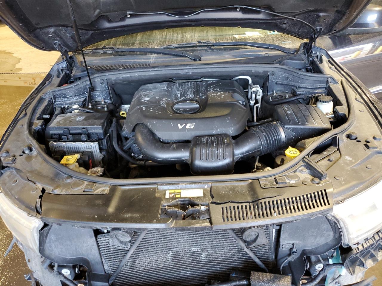 2014 Dodge Durango VIN 1C4RDJAG9EC301207 Copart auction photo, front end / side damage thumbnail 14