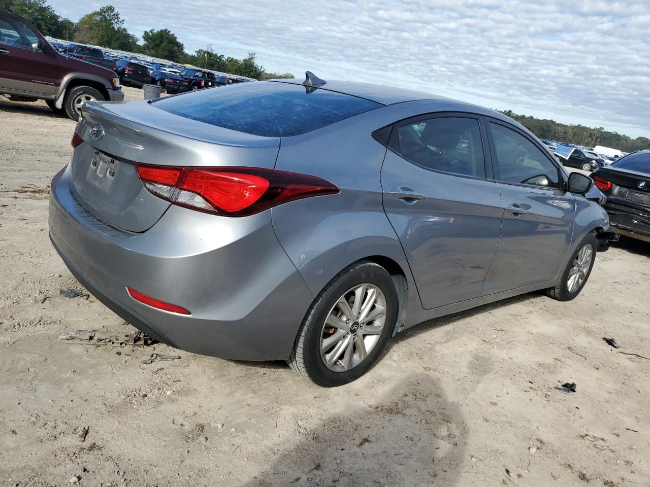 2014 Hyundai Elantra VIN KMHDH4AE3EU148232 Copart auction photo, front end damage thumbnail 3