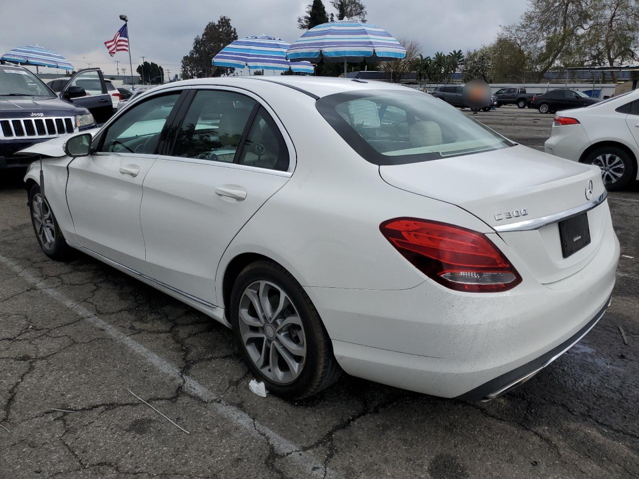 2015 Mercedes-Benz C-klasse VIN 55SWF4JB5FU069727 Copart auction photo, front end / minor dent/scratches damage thumbnail 2