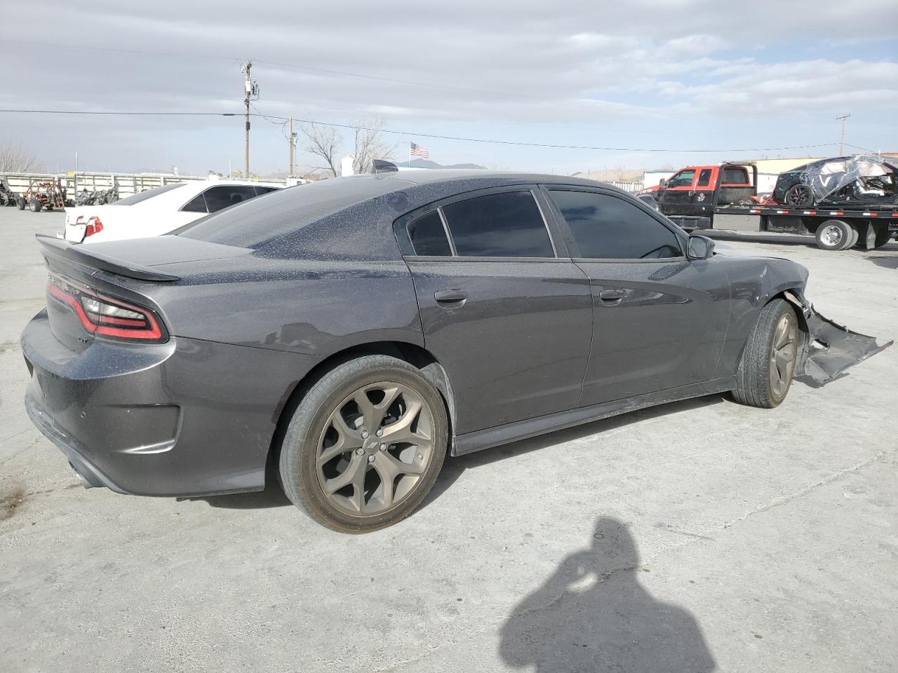 2019 Dodge Charger VIN 2C3CDXHG3KH747106 Copart auction photo, front end damage thumbnail 3