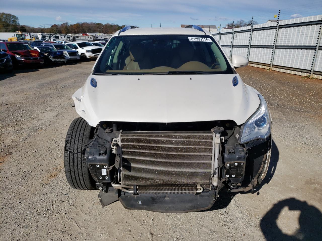 2015 Buick Enclave VIN 5GAKRCKD2FJ185978 Copart auction photo, front end / side damage thumbnail 5