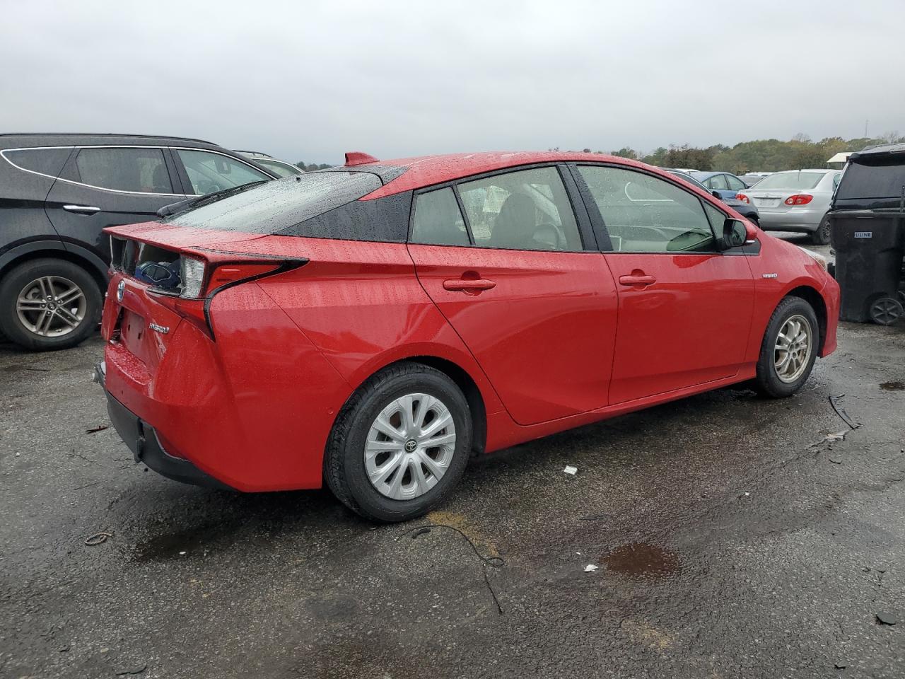 2021 Toyota Prius VIN JTDKAMFU5M3146647 Copart auction photo, rear end damage thumbnail 3