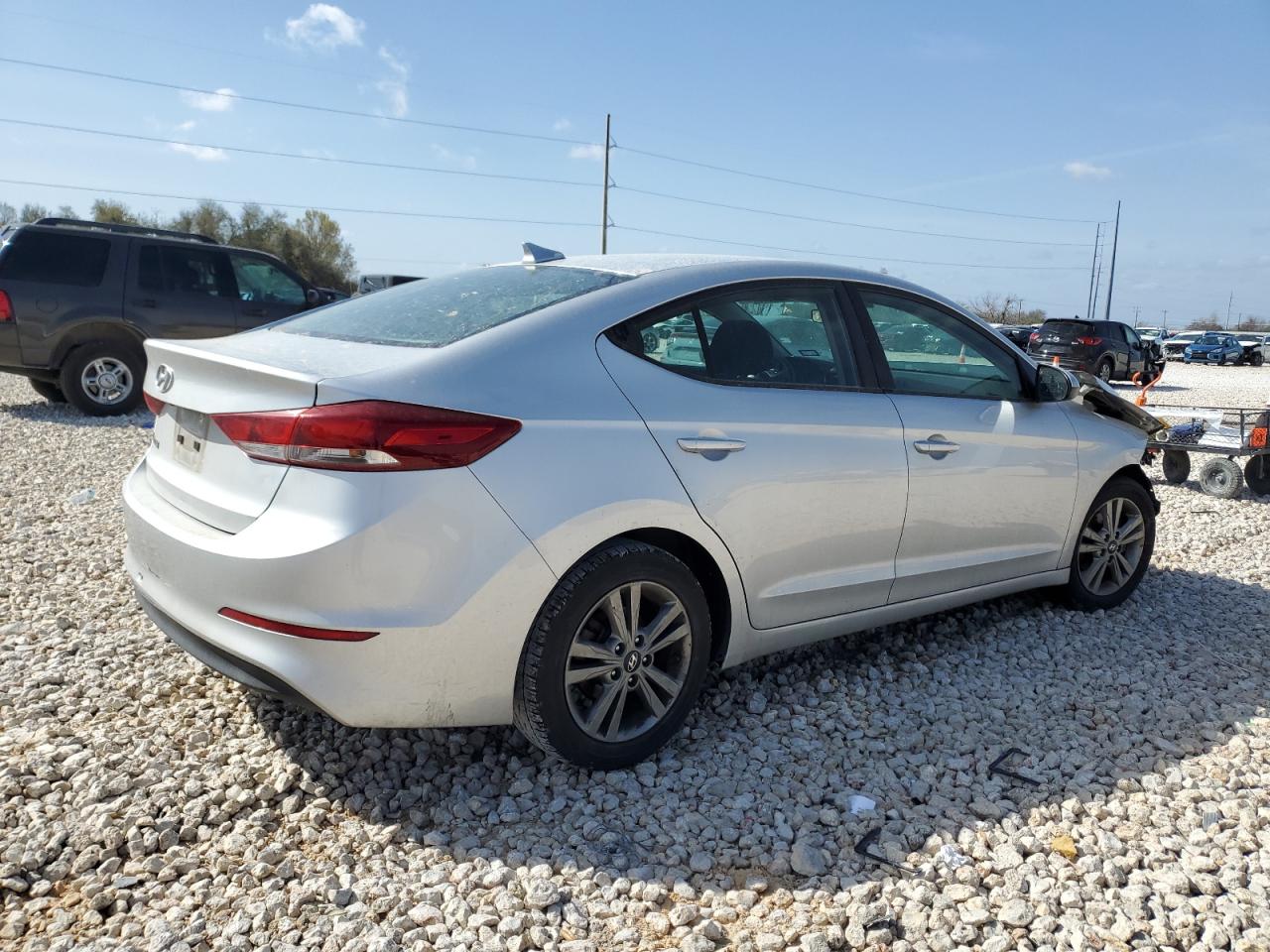 2018 Hyundai Elantra VIN 5NPD84LFXJH390885 Copart auction photo, front end / minor dent/scratches damage thumbnail 3