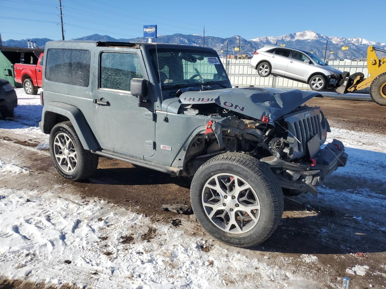 2013 Jeep Wrangler VIN 1C4BJWCG4DL700853 Copart auction photo, front end damage thumbnail 4