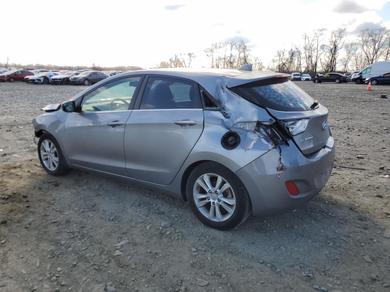 2013 Hyundai Elantra VIN KMHD35LE3DU092745 Copart auction photo, front end / side damage thumbnail 2