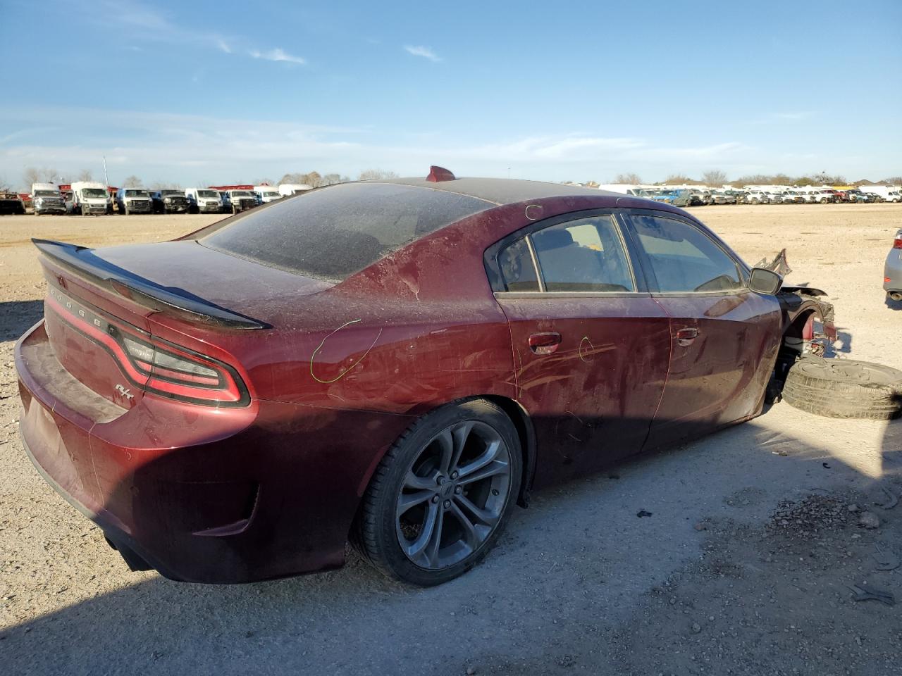 2020 Dodge Charger VIN 2C3CDXCT2LH220261 Copart auction photo, front end / minor dent/scratches damage thumbnail 3
