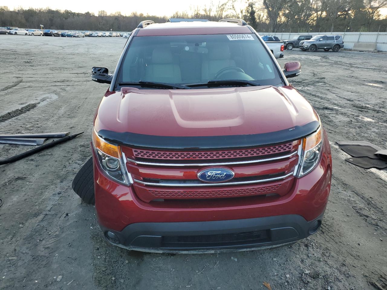2015 Ford Explorer VIN 1FM5K7F80FGB91193 Copart auction photo, side / front end damage thumbnail 5
