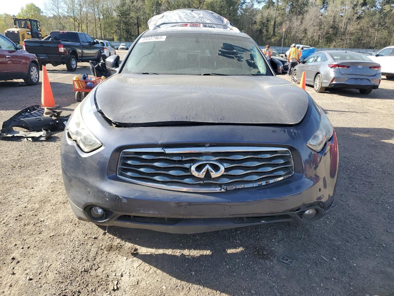 2011 Infiniti FX VIN JN8AS1MU0BM711277 Copart auction photo, rear end / front end damage thumbnail 5