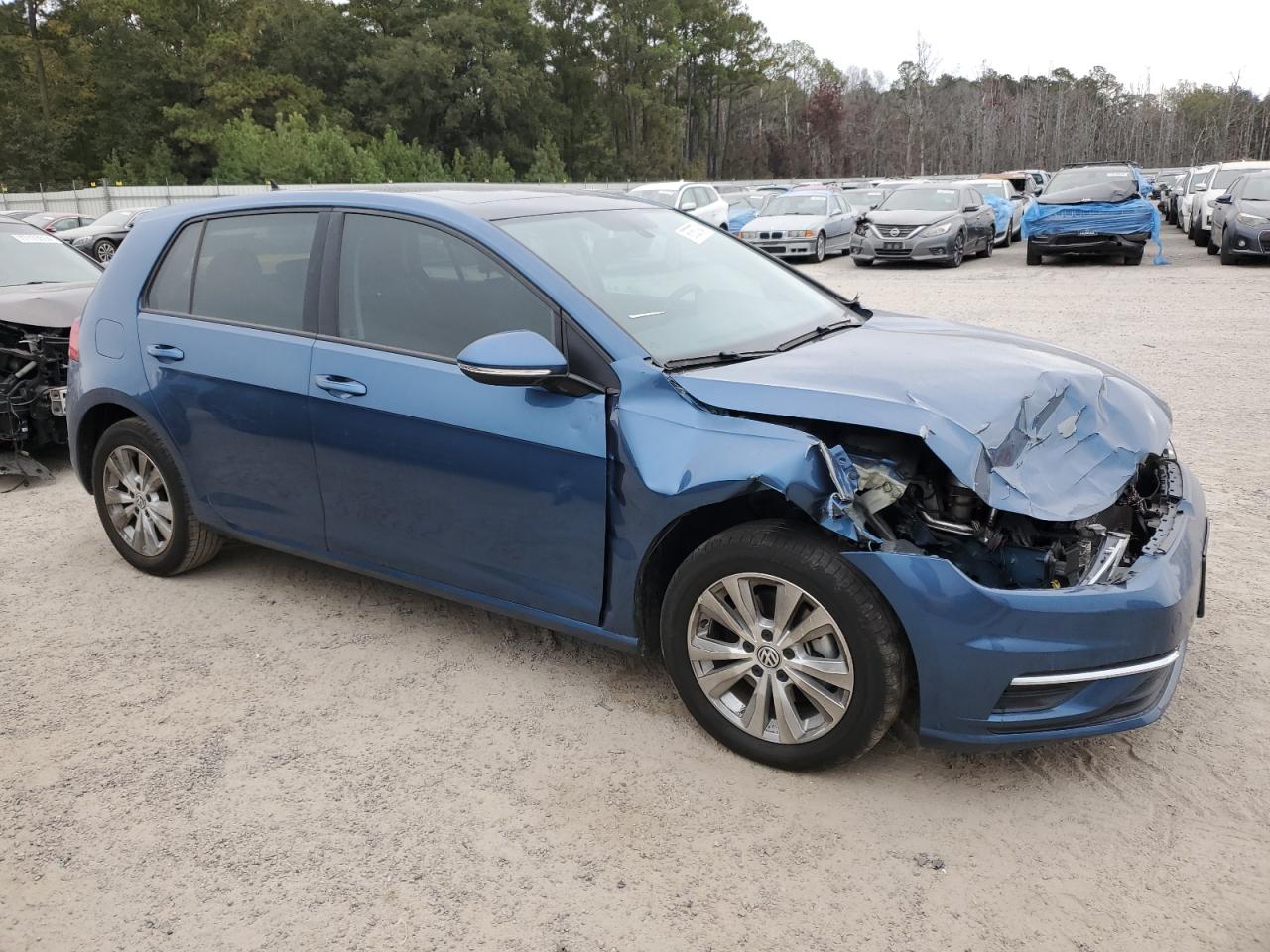 2021 Volkswagen Golf VIN 3VWG57AU9MM005403 Copart auction photo, front end damage thumbnail 4