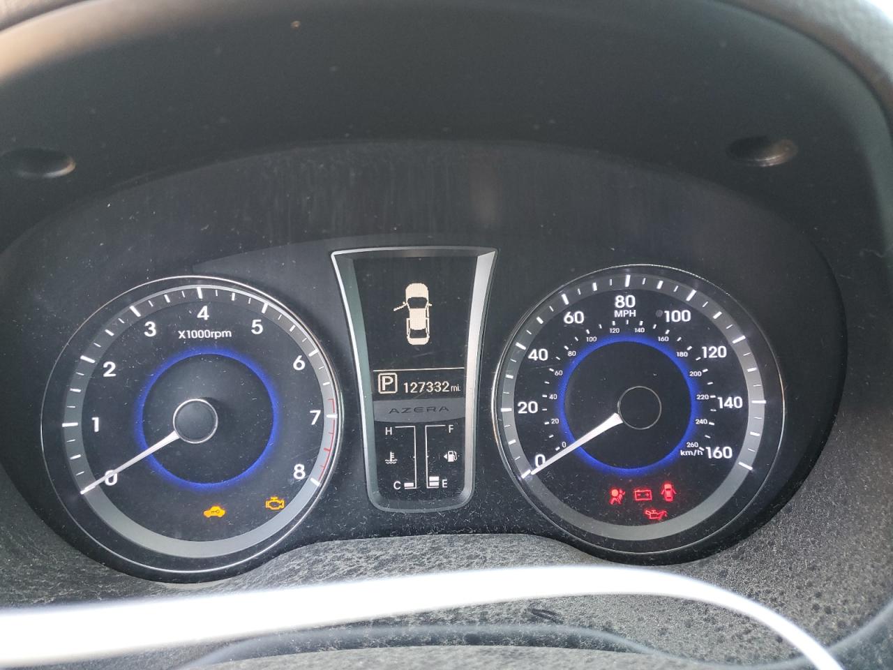 2013 Hyundai Azera VIN KMHFG4JG9DA259915 Copart auction photo, mechanical / side damage thumbnail 9