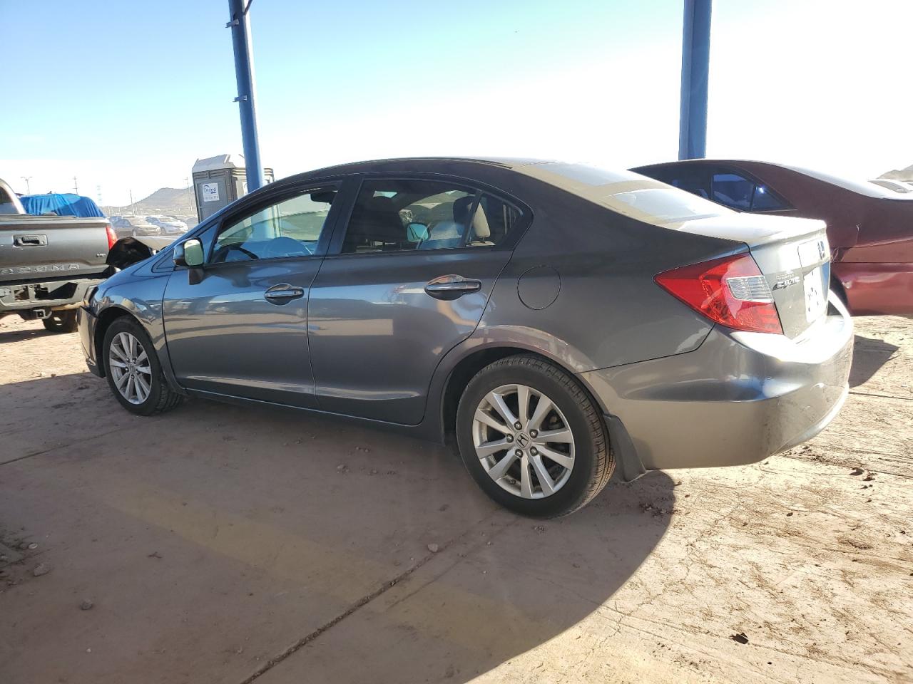 2012 Honda Civic VIN JHMFB2F82CS002417 Copart auction photo, front end / side damage thumbnail 2