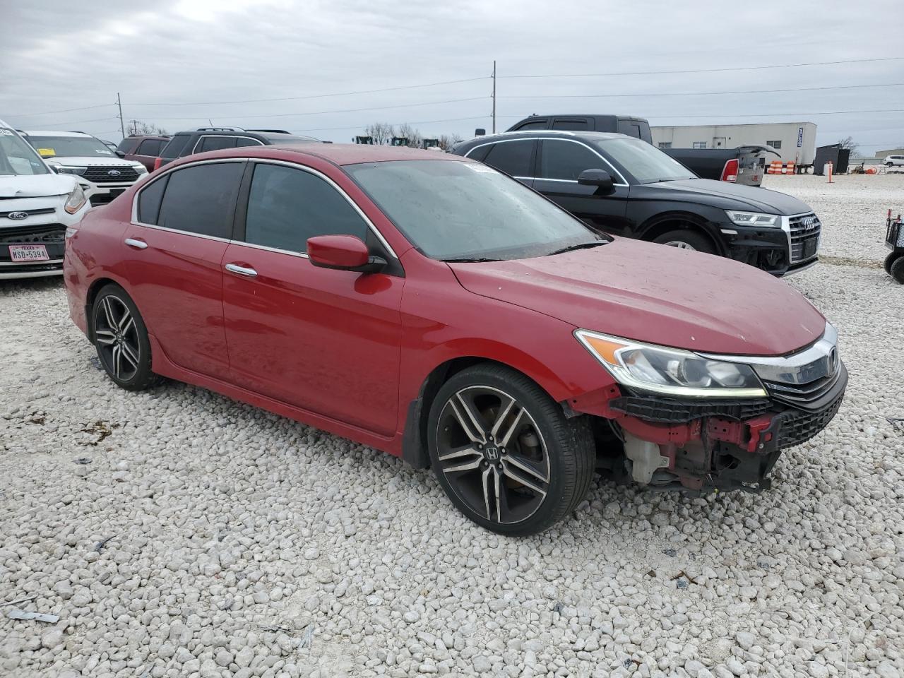 2017 Honda Accord VIN 1HGCR2F11HA126566 Copart auction photo, front end damage thumbnail 4