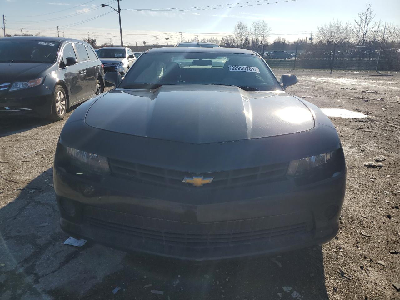 2014 Chevrolet Camaro VIN 2G1FA1E39E9172596 Copart auction photo, rear end / side damage thumbnail 5