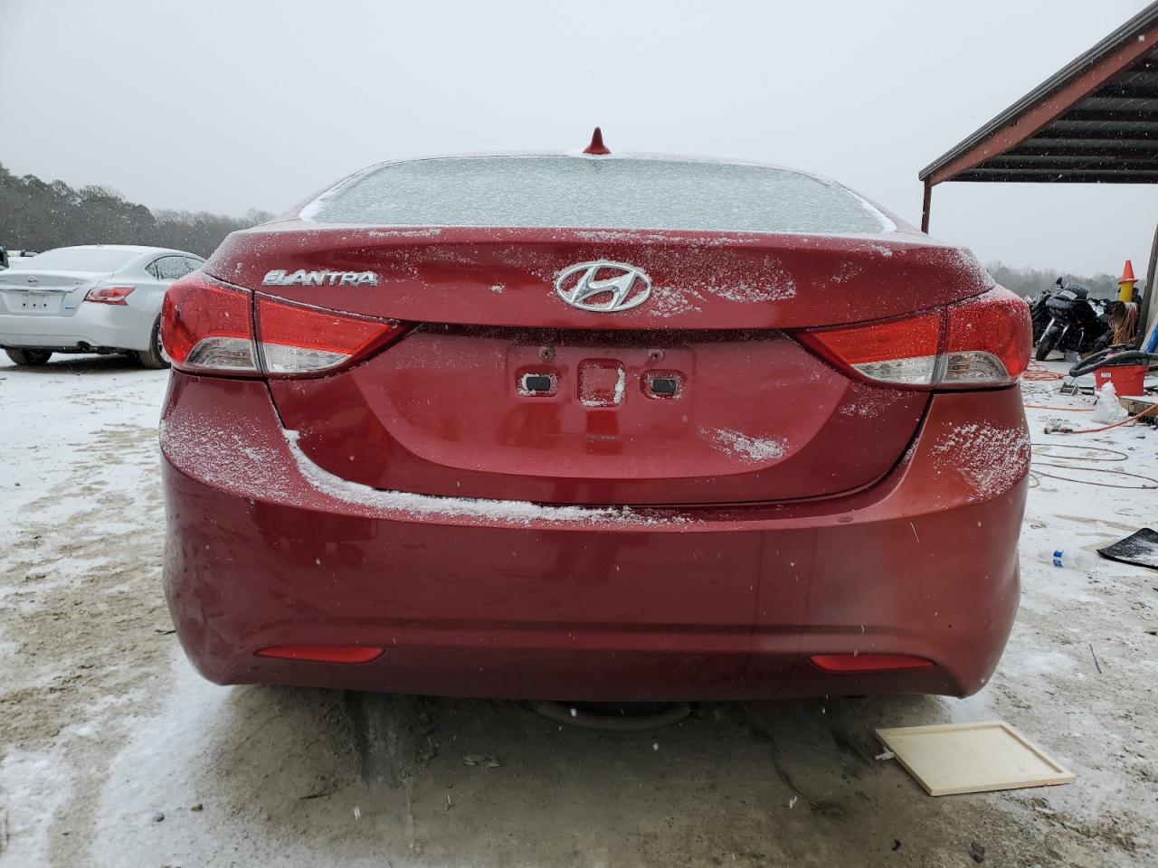 2013 Hyundai Elantra VIN 5NPDH4AE8DH452007 Copart auction photo, front end damage thumbnail 6