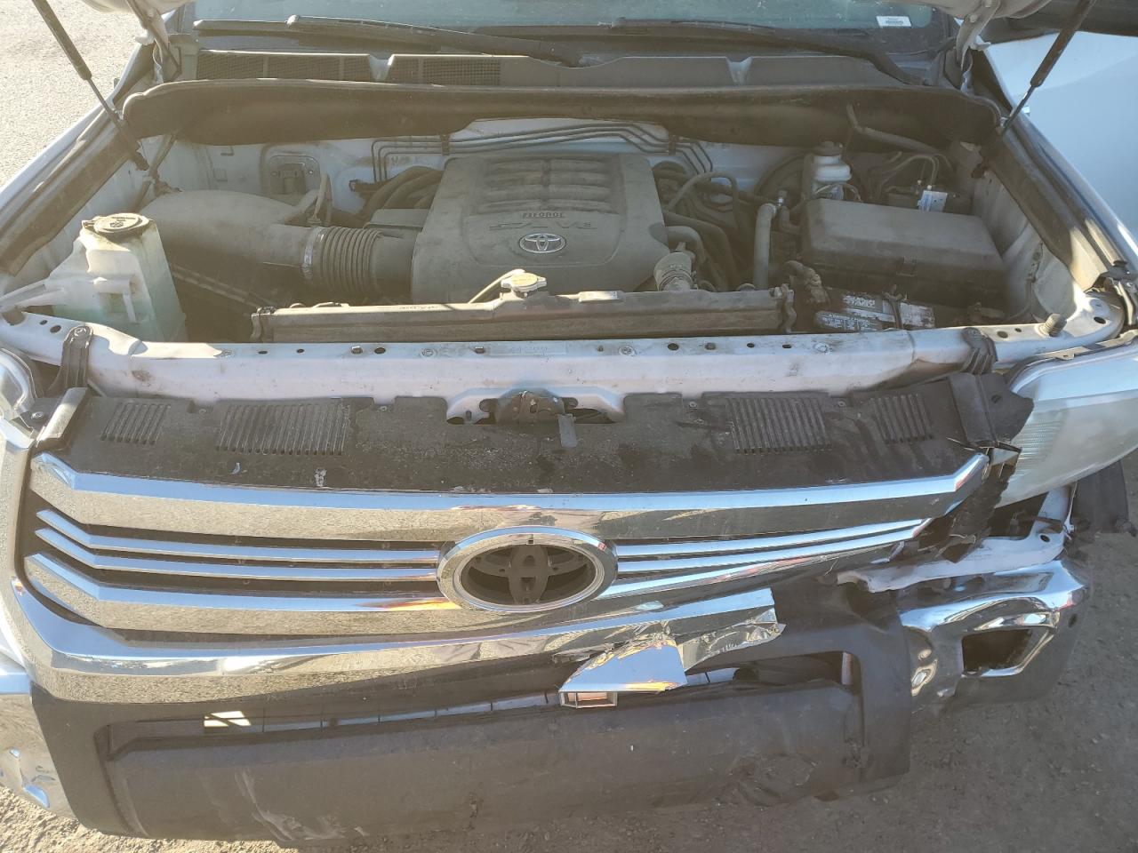 2017 Toyota Tundra VIN 5TFDW5F19HX606445 Copart auction photo, front end / frame damage damage thumbnail 12