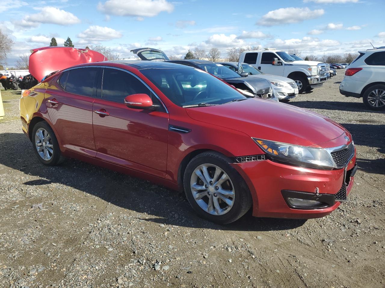 2012 KIA Optima VIN 5XXGN4A78CG077866 Copart auction photo, front end / rear end damage thumbnail 4