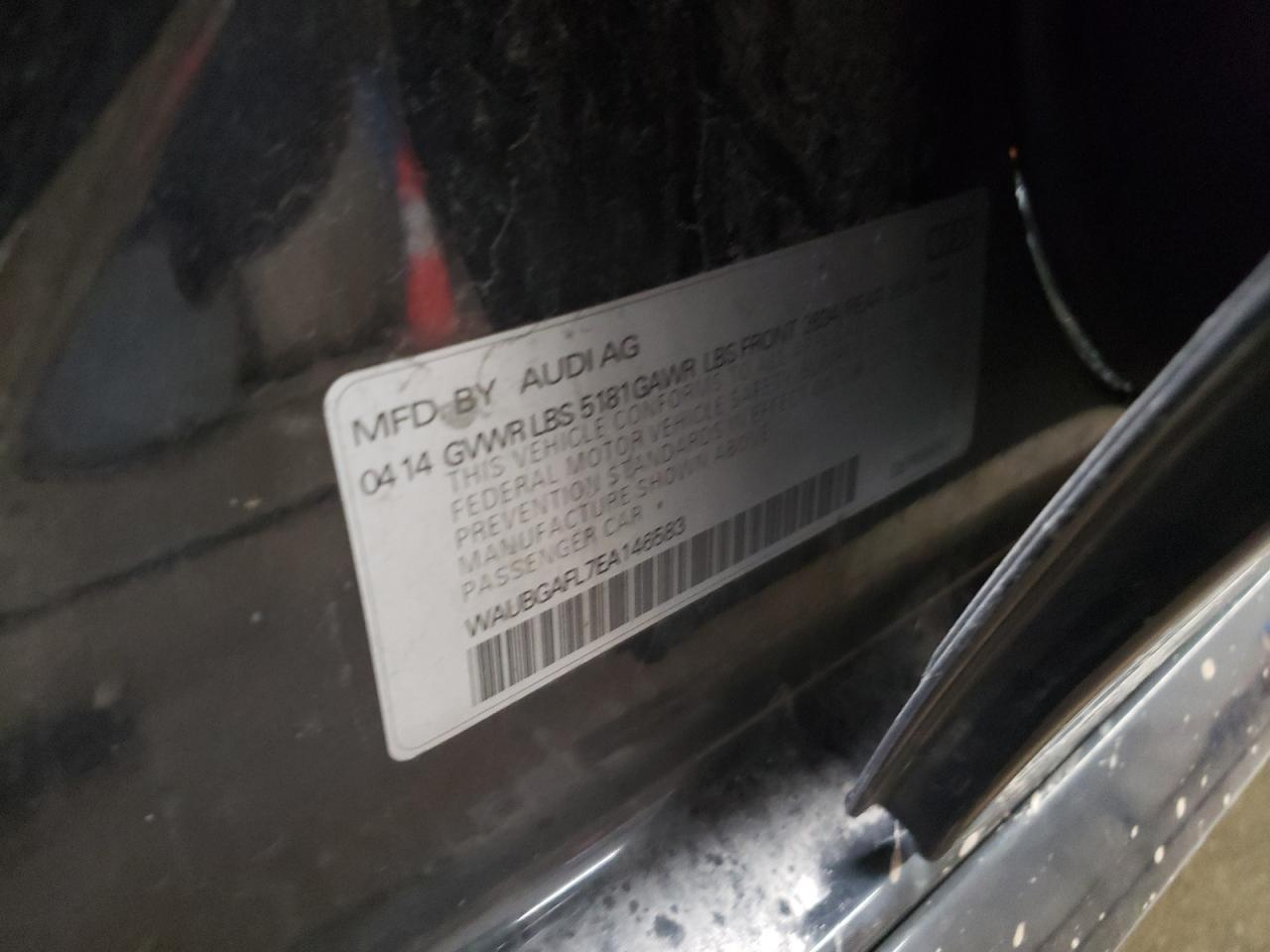 2014 Audi RS4 VIN WAUBGAFL7EA146583 Copart auction photo, front end damage thumbnail 12
