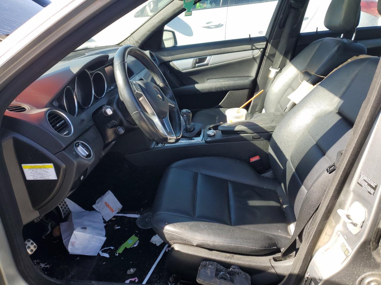 2013 Mercedes-Benz C-klasse VIN WDDGF8AB7DR287713 Copart auction photo, side / all over damage thumbnail 7