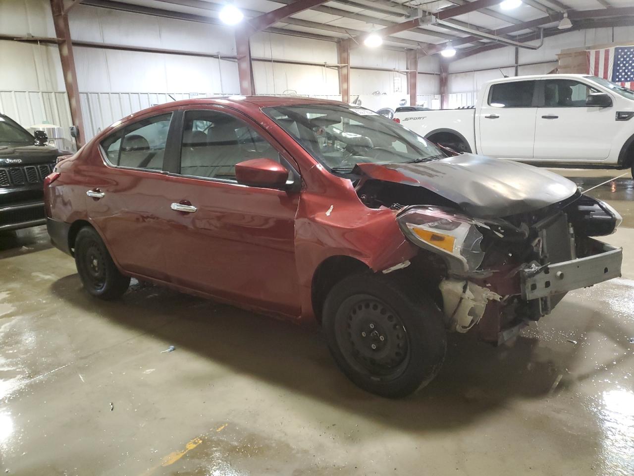 2018 Nissan Versa VIN 3N1CN7AP6JL825616 Copart auction photo, front end / rear end damage thumbnail 4