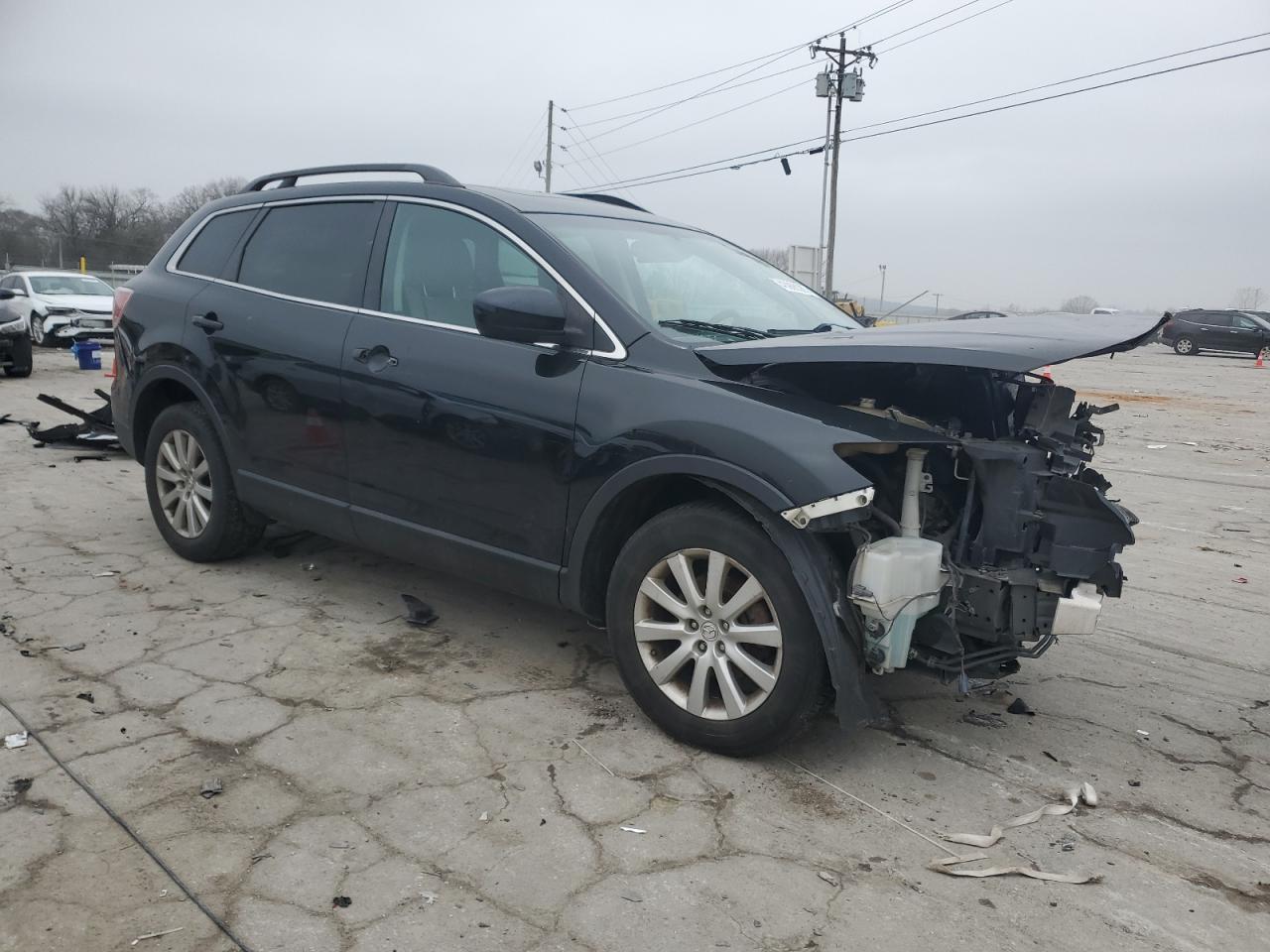 2010 Mazda CX-9 VIN JM3TB3MV7A0230707 Copart auction photo, front end / side damage thumbnail 4