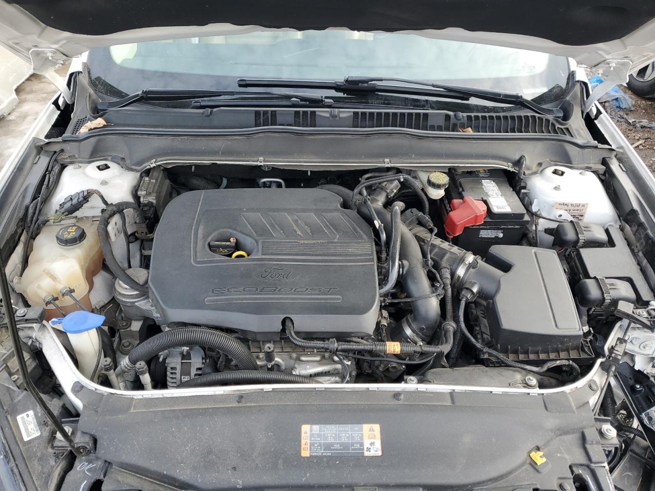 2014 Ford Fusion VIN 3FA6P0HD8ER181942 Copart auction photo, side / front end damage thumbnail 13