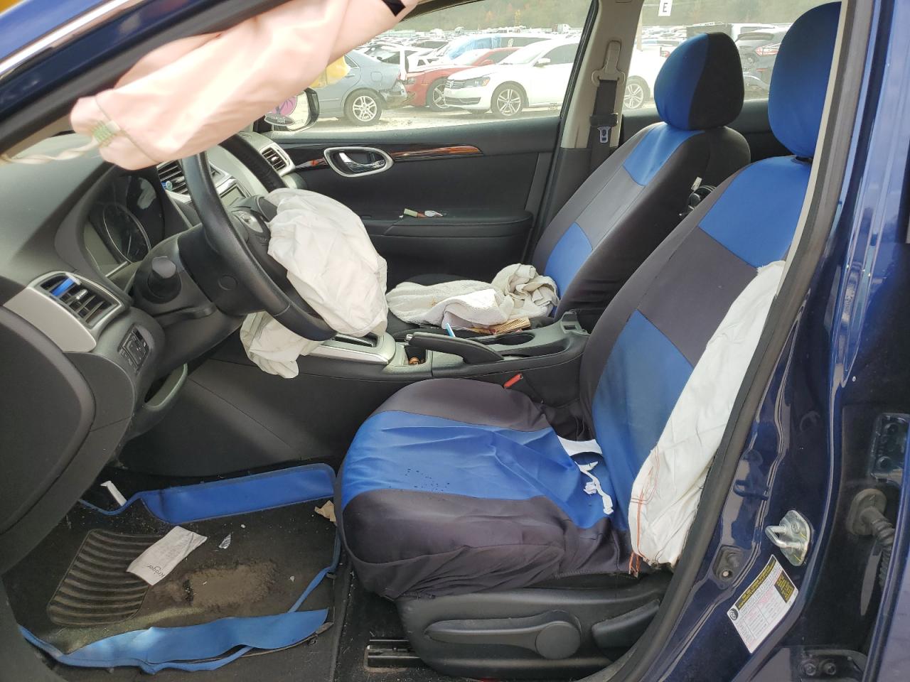 2019 Nissan Sentra VIN 3N1AB7APXKY309389 Copart auction photo, front end / side damage thumbnail 7