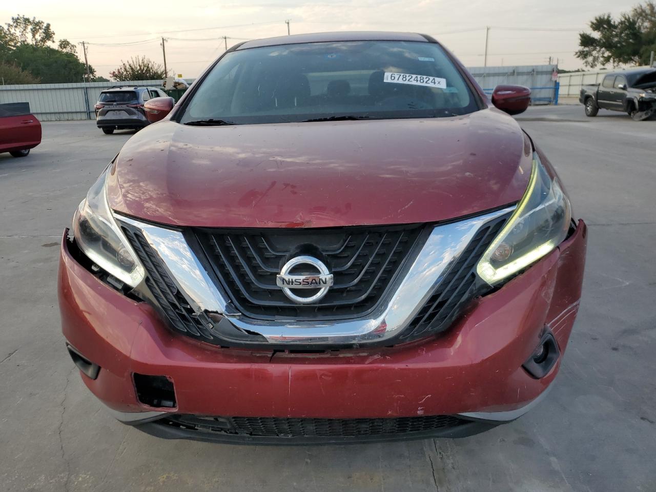 2018 Nissan Murano VIN 5N1AZ2MG9JN165381 Copart auction photo, front end / side damage thumbnail 5