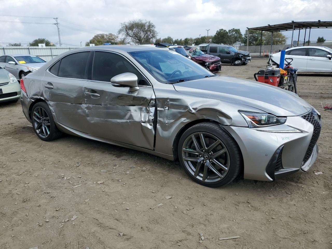 2018 Lexus IS VIN JTHBA1D2XJ5073760 Copart auction photo, side damage thumbnail 4