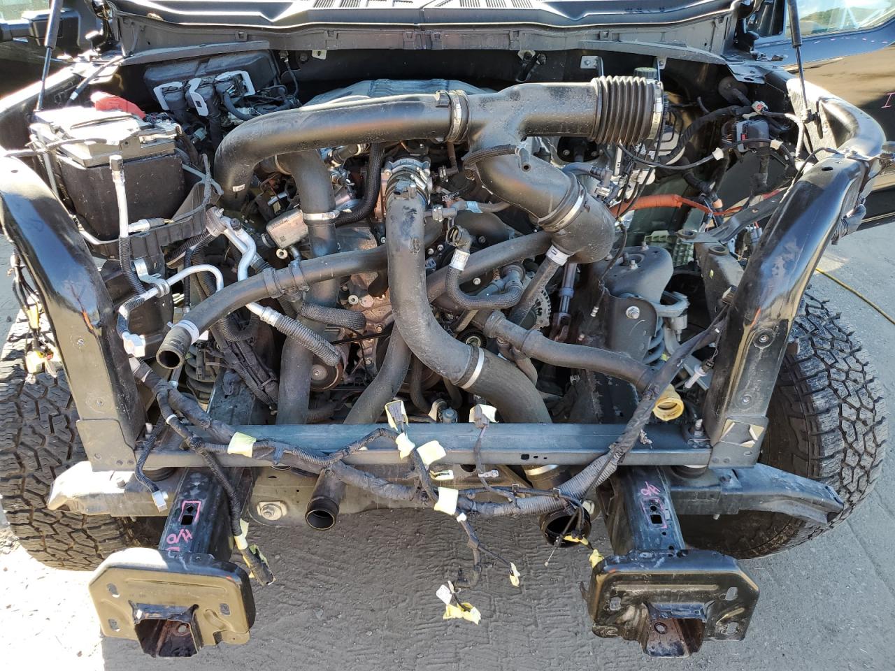 2023 Ford F-150 VIN 1FTFW1E82PKD40262 Copart auction photo, all over damage thumbnail 12