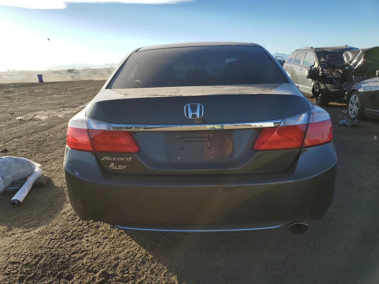 2014 Honda Accord VIN 1HGCR2F72EA136555 Copart auction photo, side / front end damage thumbnail 6