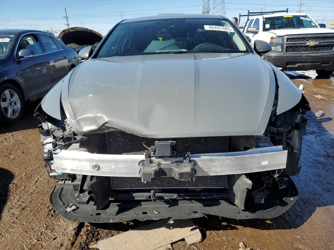 2023 Hyundai Sonata VIN KMHL64JA0PA290220 Copart auction photo, front end / minor dent/scratches damage thumbnail 5