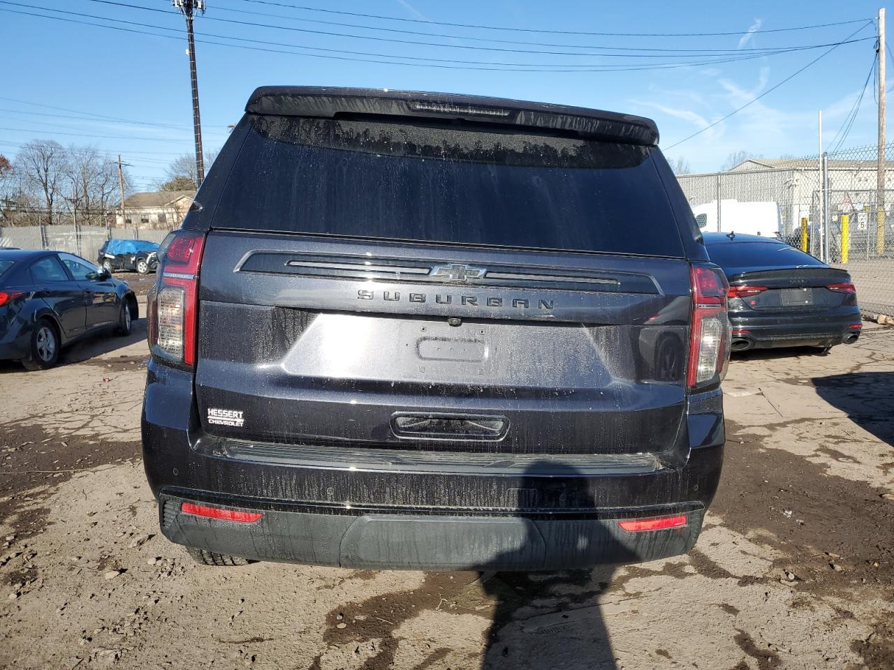 2023 Chevrolet Suburban VIN 1GNSKDKD5PR491706 Copart auction photo, front end / side damage thumbnail 6
