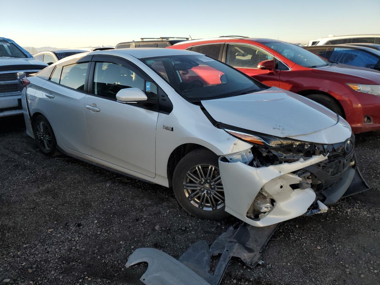 2021 Toyota Prius VIN JTDKAMFP9M3171741 Copart auction photo, all over / rear end damage thumbnail 4