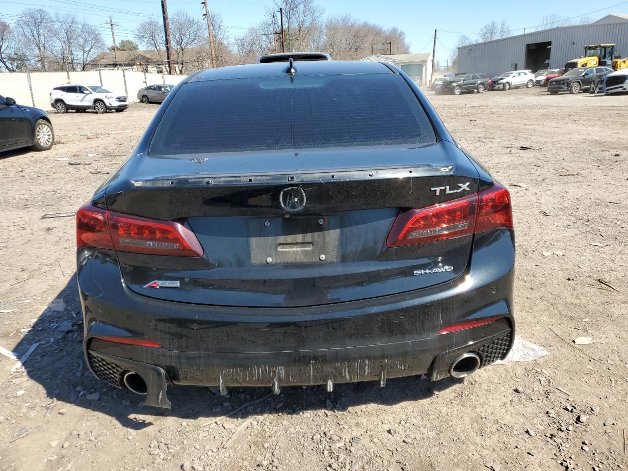 2018 Acura TLX VIN 19UUB3F62JA005514 Copart auction photo, vandalism damage thumbnail 6