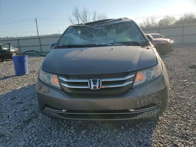 2014 Honda Odyssey VIN 5FNRL5H63EB007568 Copart auction photo, top/roof damage thumbnail 12