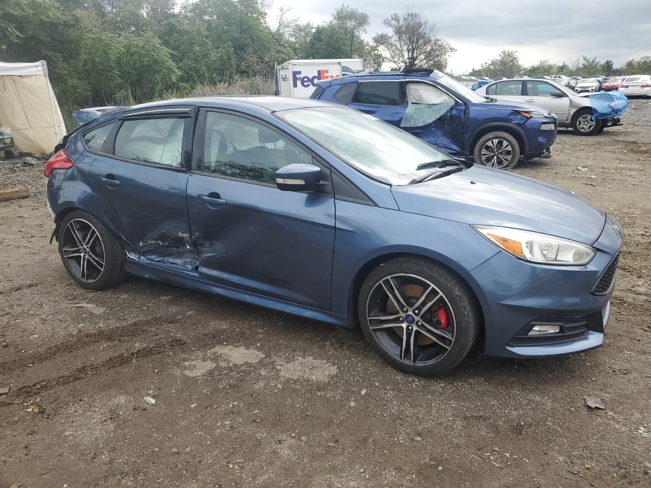 2018 Ford Focus VIN 1FADP3L96JL332393 Copart auction photo, rear end damage thumbnail 4
