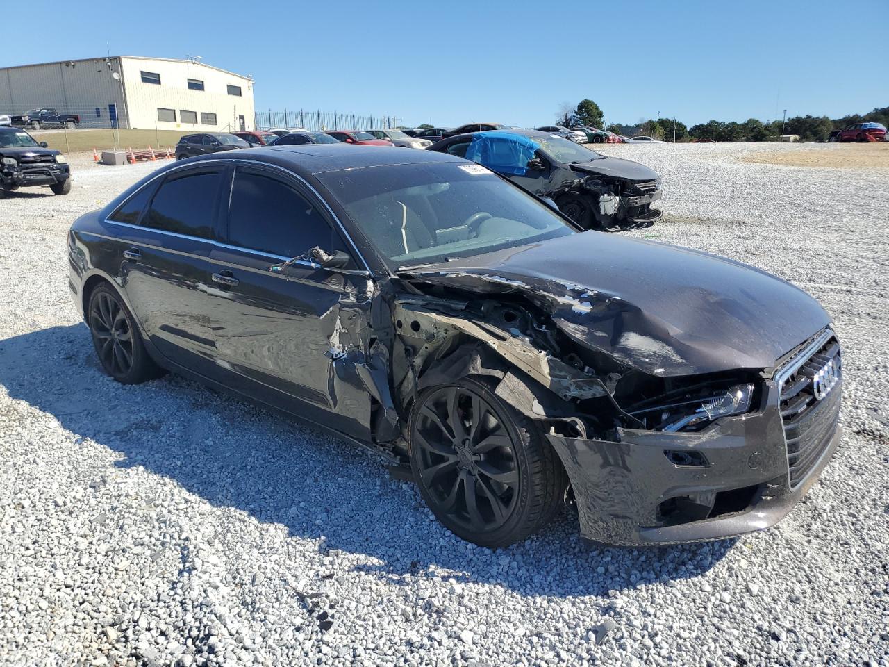 2014 Audi A6 VIN WAUGFAFC0EN149892 Copart auction photo, front end / side damage thumbnail 4