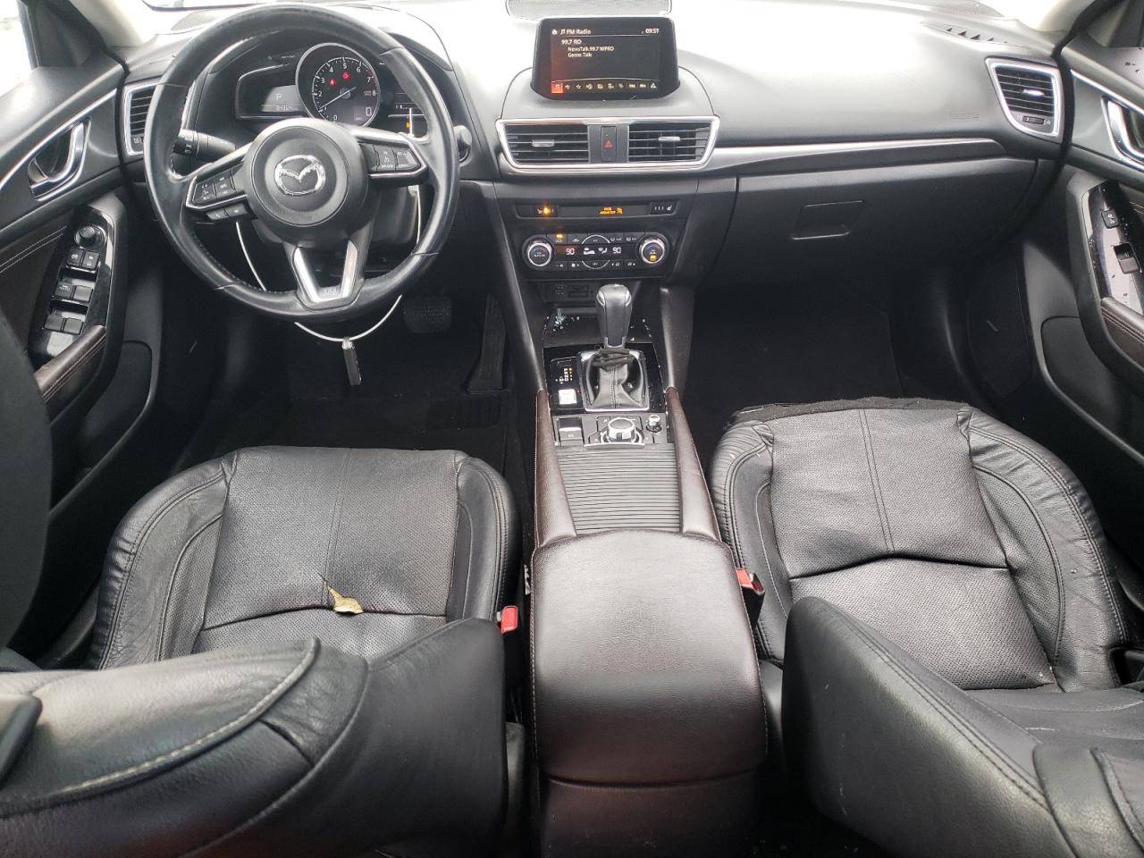2017 Mazda 3 VIN JM1BN1M31H1129231 Copart auction photo, rear end / side damage thumbnail 8