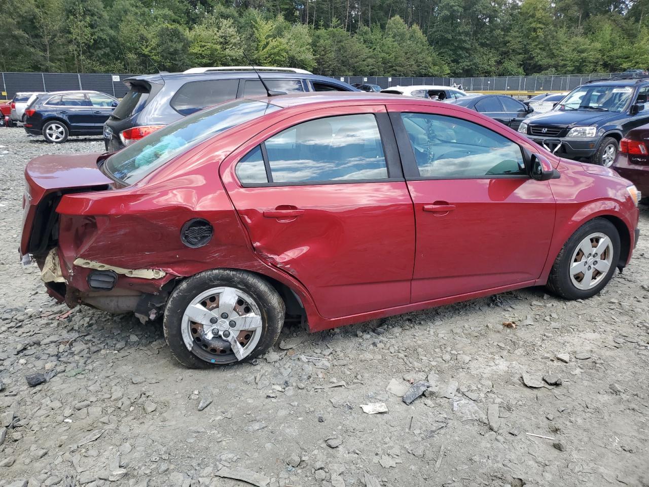 2014 Chevrolet Sonic VIN 1G1JA5SG6E4117647 Copart auction photo, rear end damage thumbnail 3