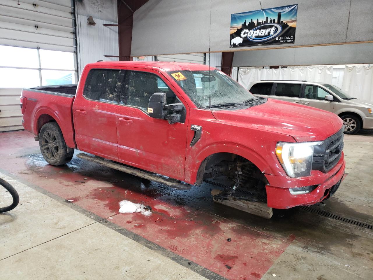 2023 Ford F-150 VIN 1FTFW1E88PKD02955 Copart auction photo, front end damage thumbnail 4
