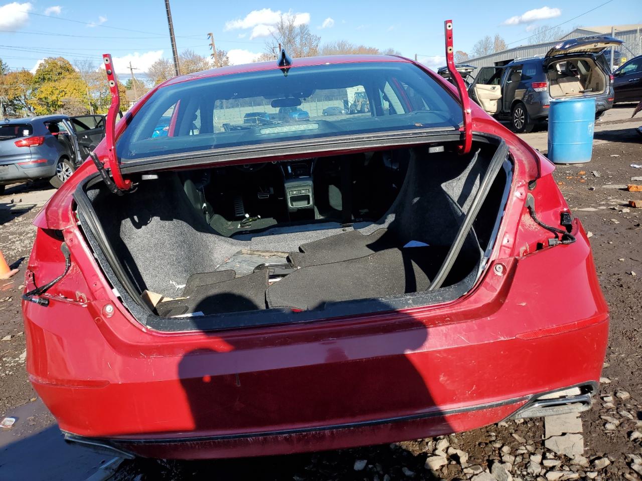 2022 Honda Accord VIN 1HGCV1F46NA026801 Copart auction photo, vandalism / stripped damage thumbnail 6
