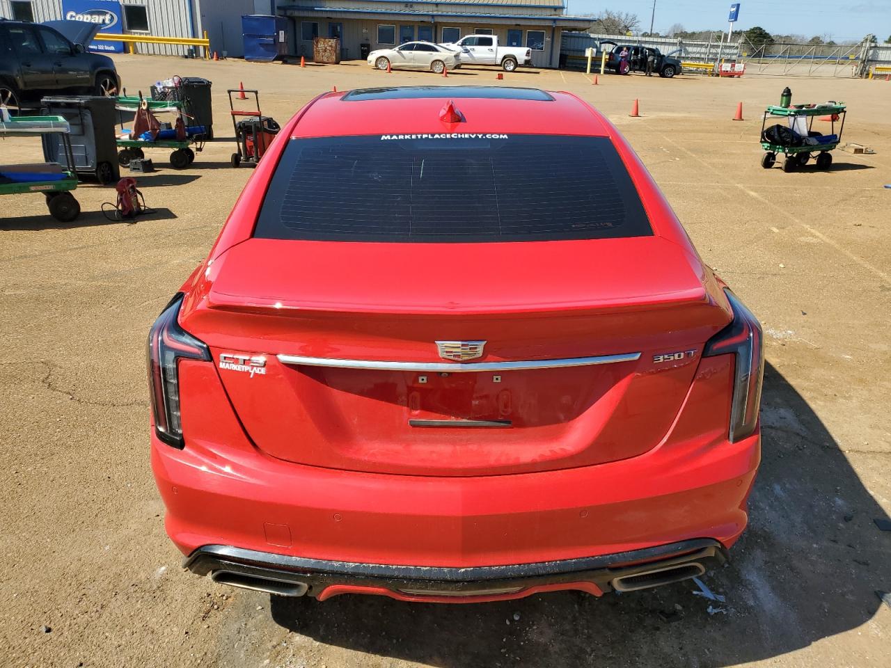 2021 Cadillac CT5 VIN 1G6DP5RK3M0144231 Copart auction photo, front end / mechanical damage thumbnail 6