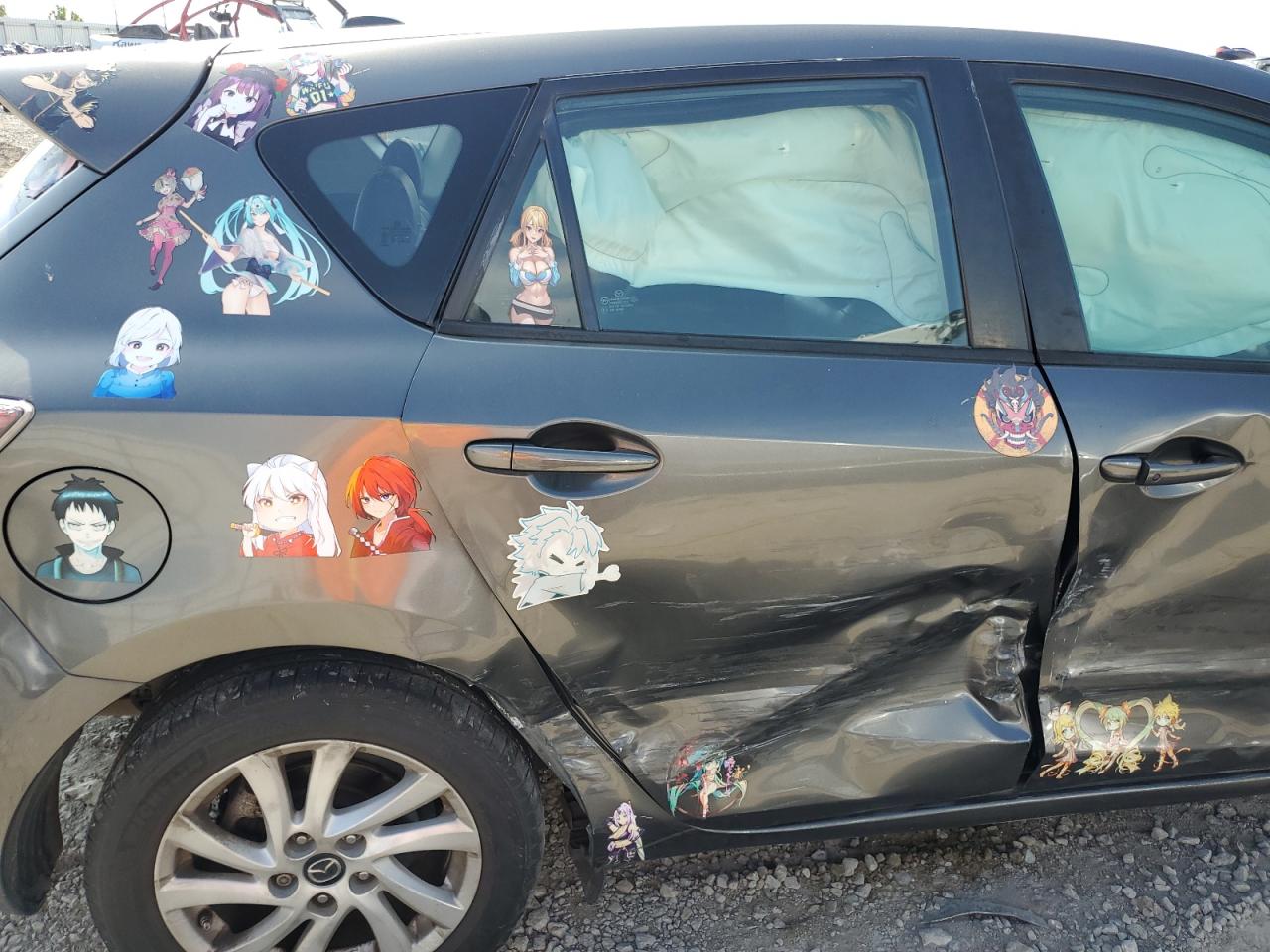 2013 Mazda 3 VIN JM1BL1MP1D1821430 Copart auction photo, side / minor dent/scratches damage thumbnail 10